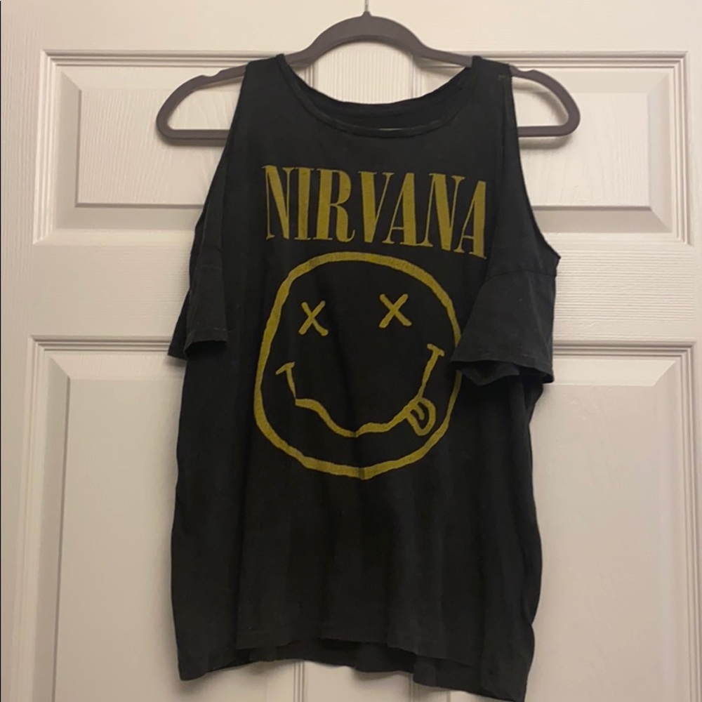 Nirvana Shoulder Cut Out Tank